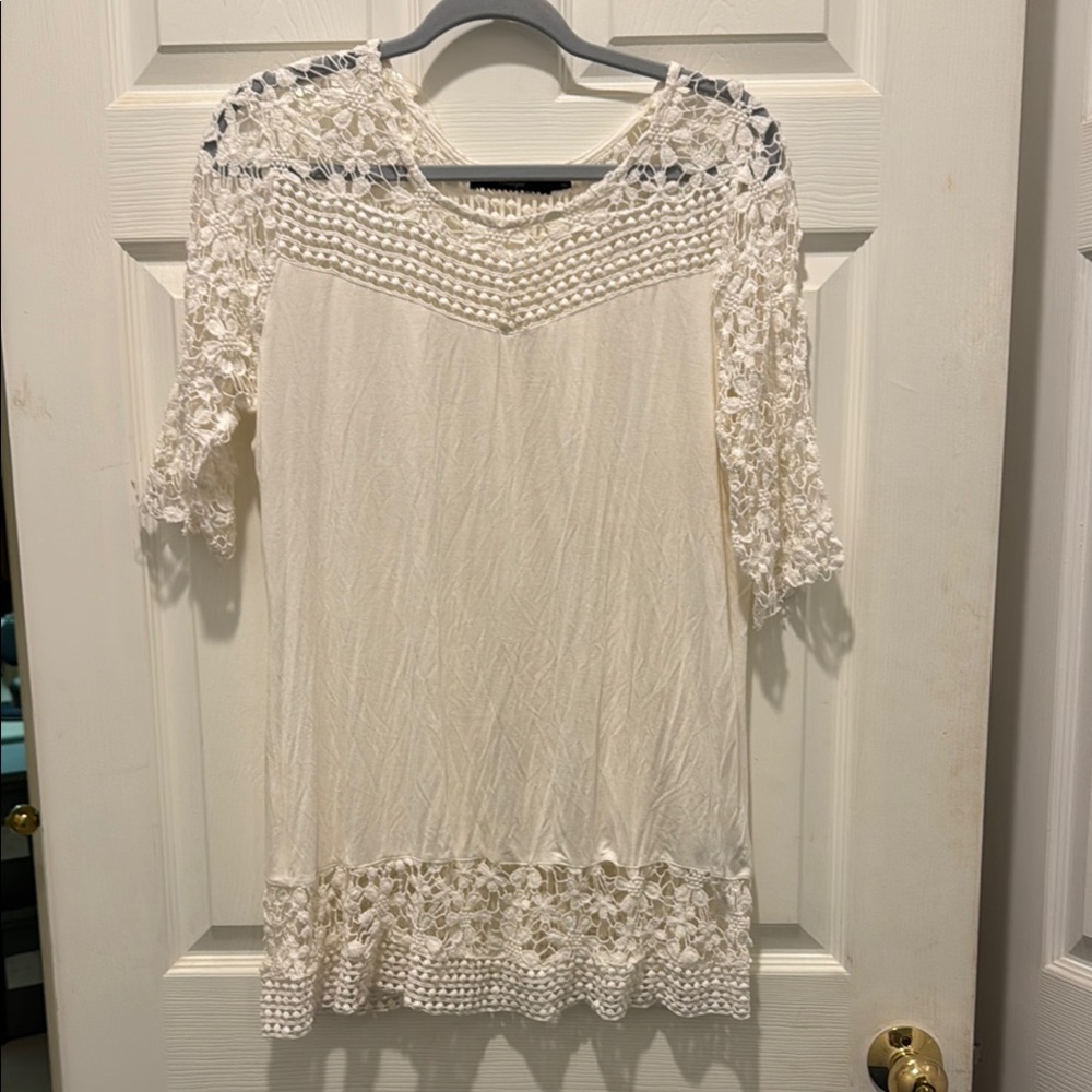 BKE Cream Embellished‎  Blouse